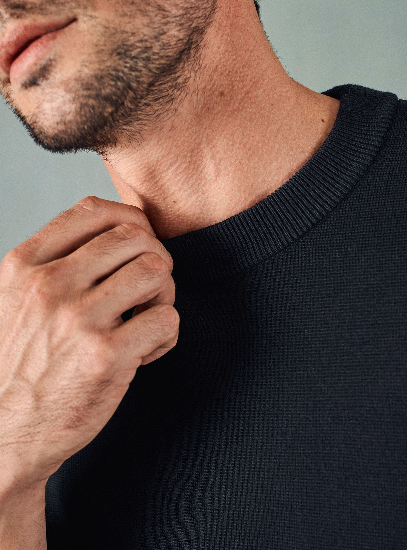 Pull navy en laine Balibaris - James