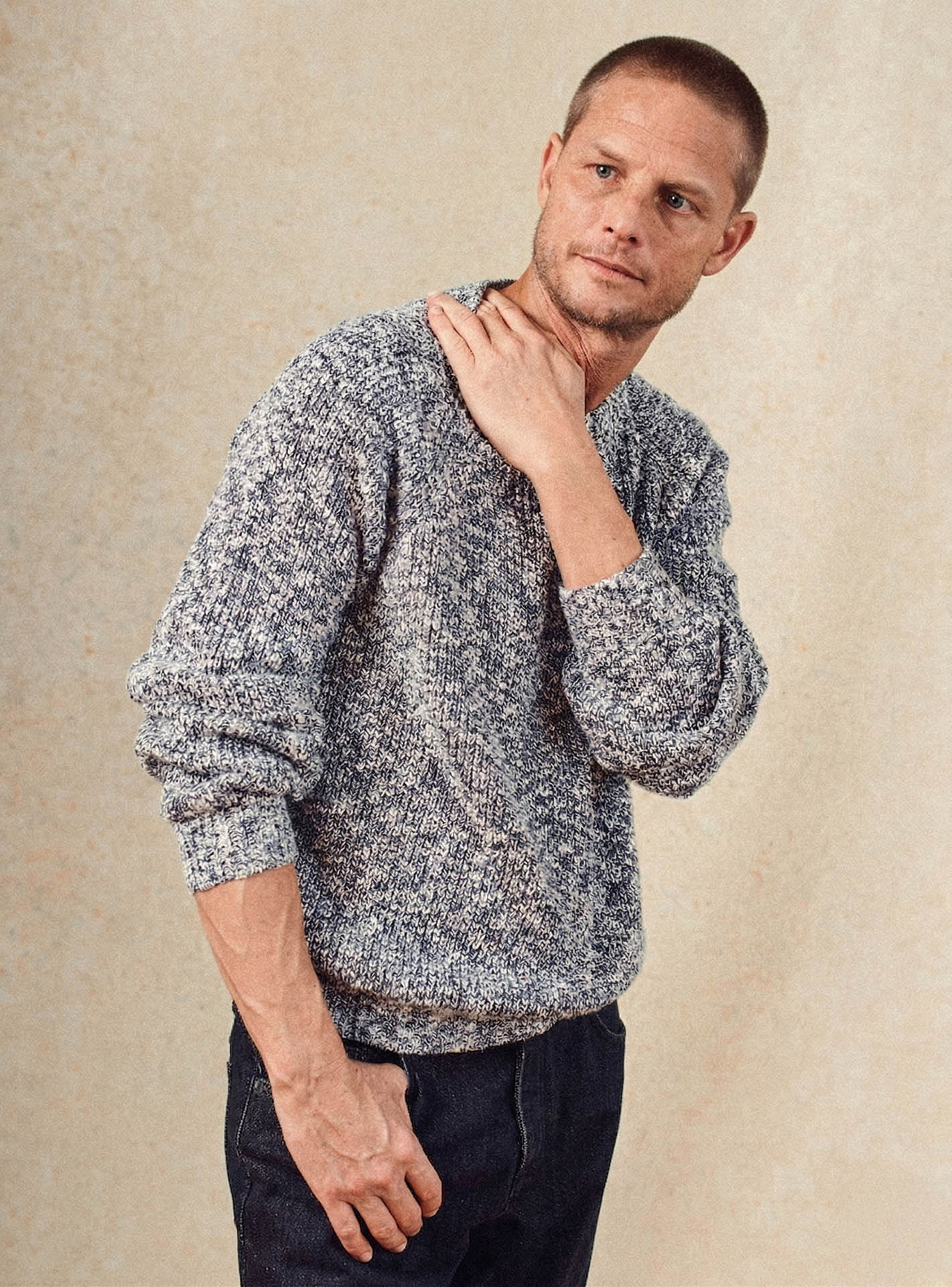 Pull navy Balibaris - Berne - Plan taille