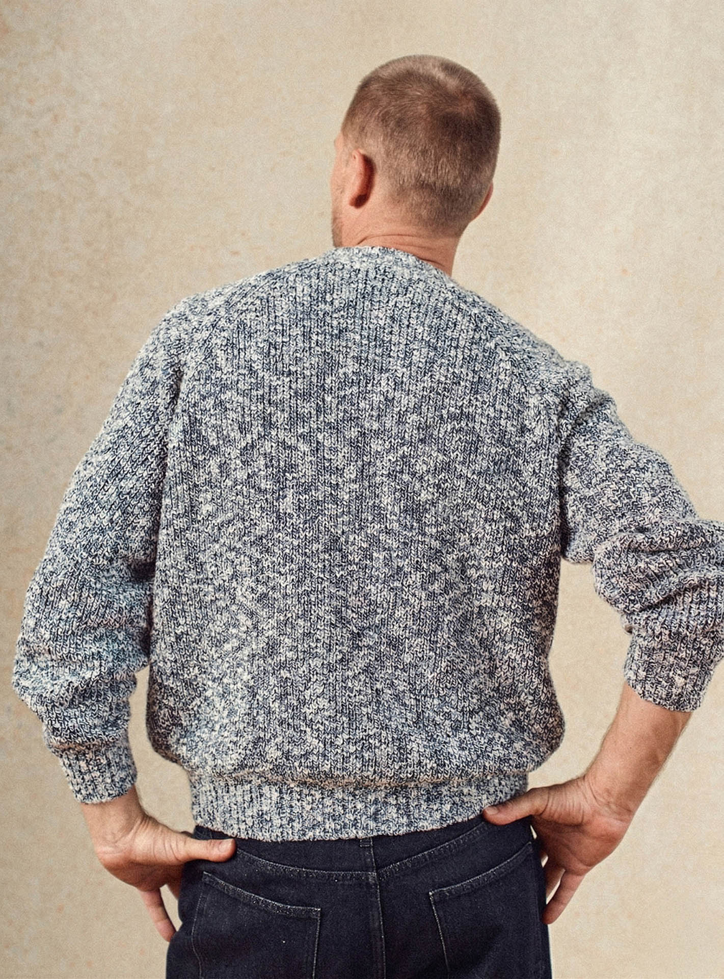 Pull navy Balibaris - Berne - Plan taille