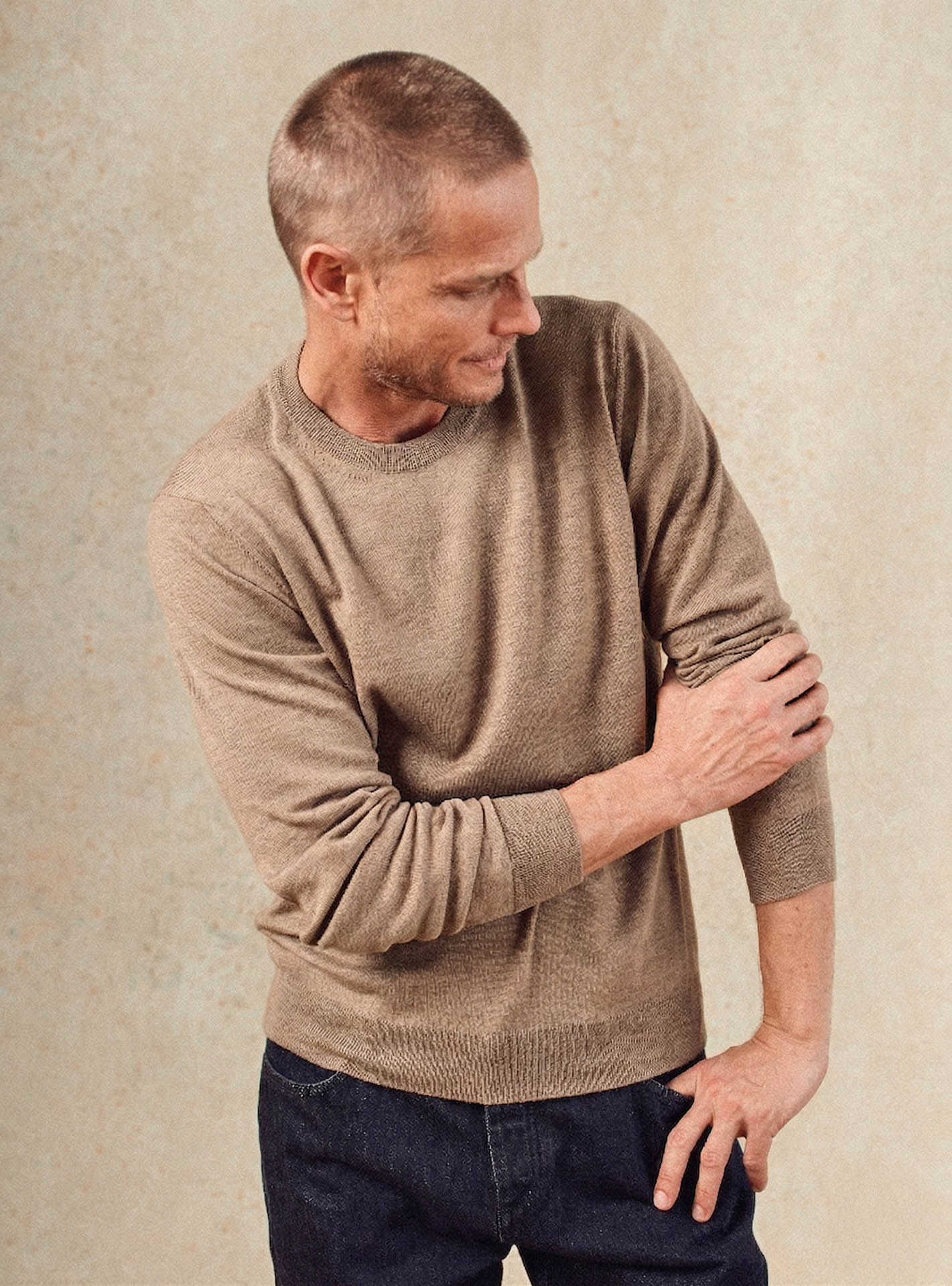 Pull en laine Balibaris - Noliti Seigle - Plan taille
