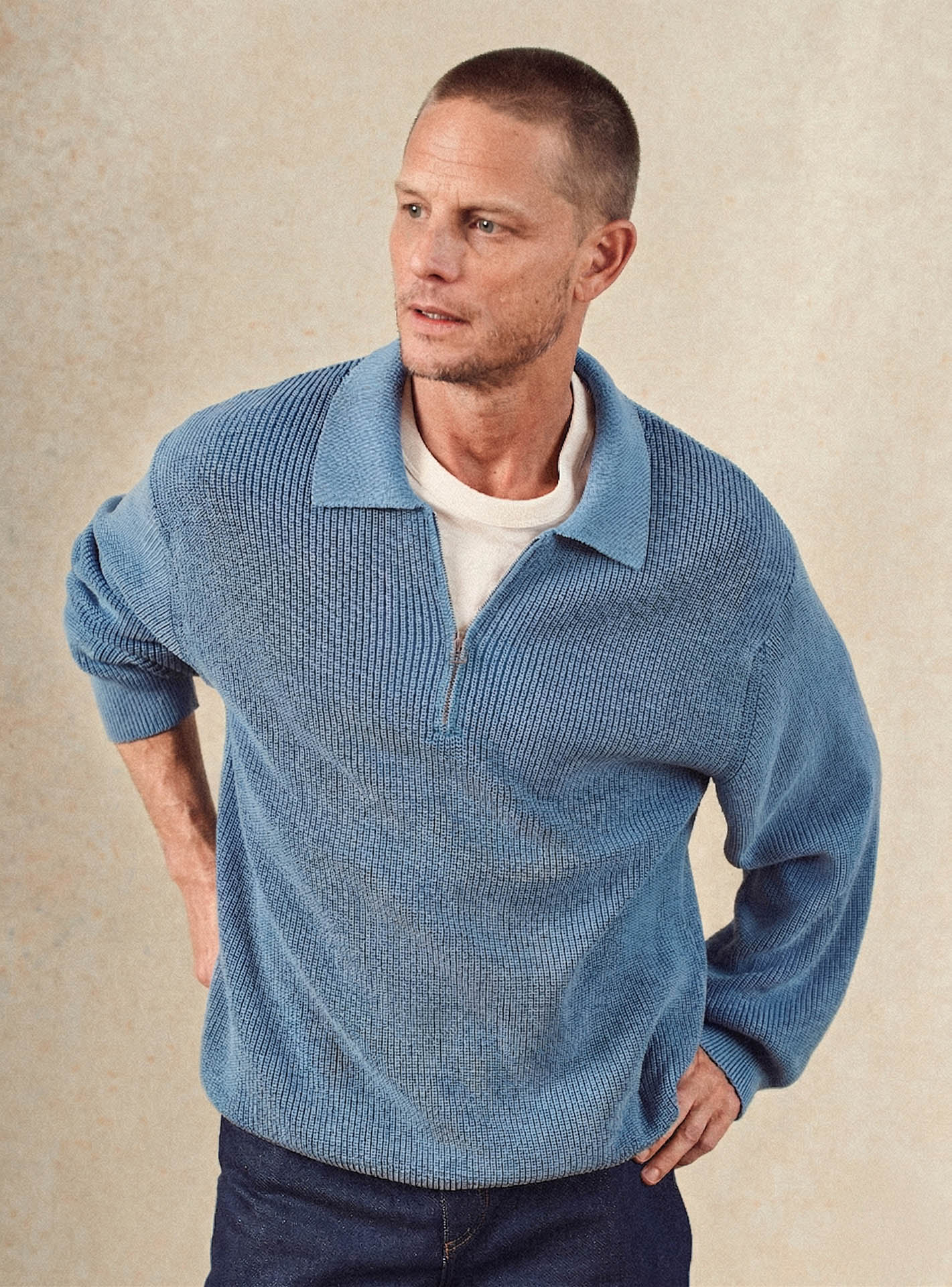 Pull en coton Balibaris - Noro Océan - Plan taille