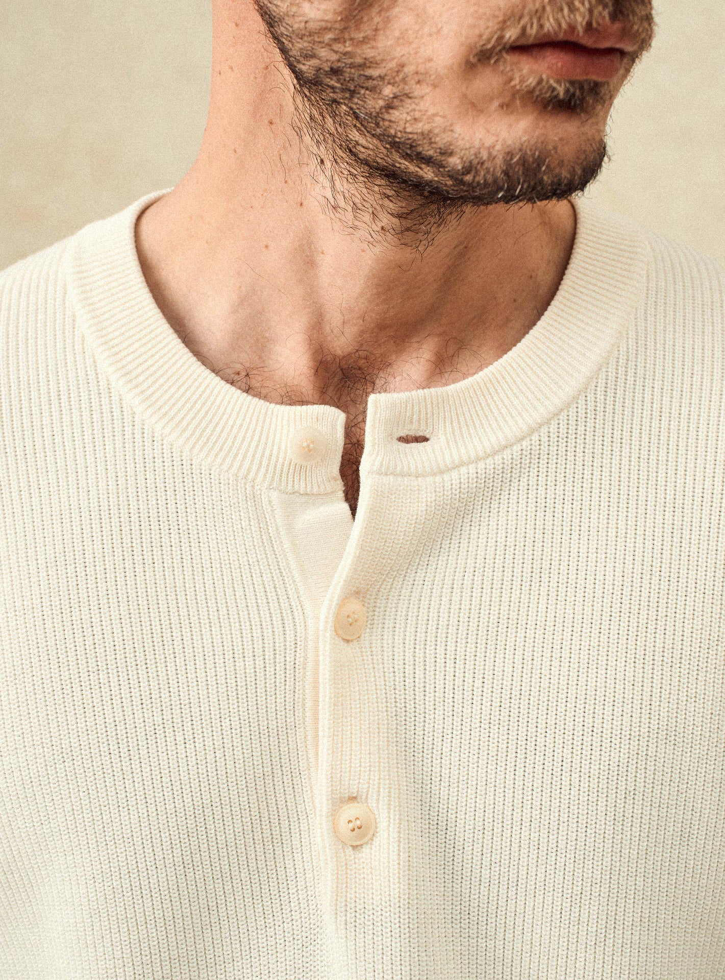 Pull ecru en coton Balibaris - Luka