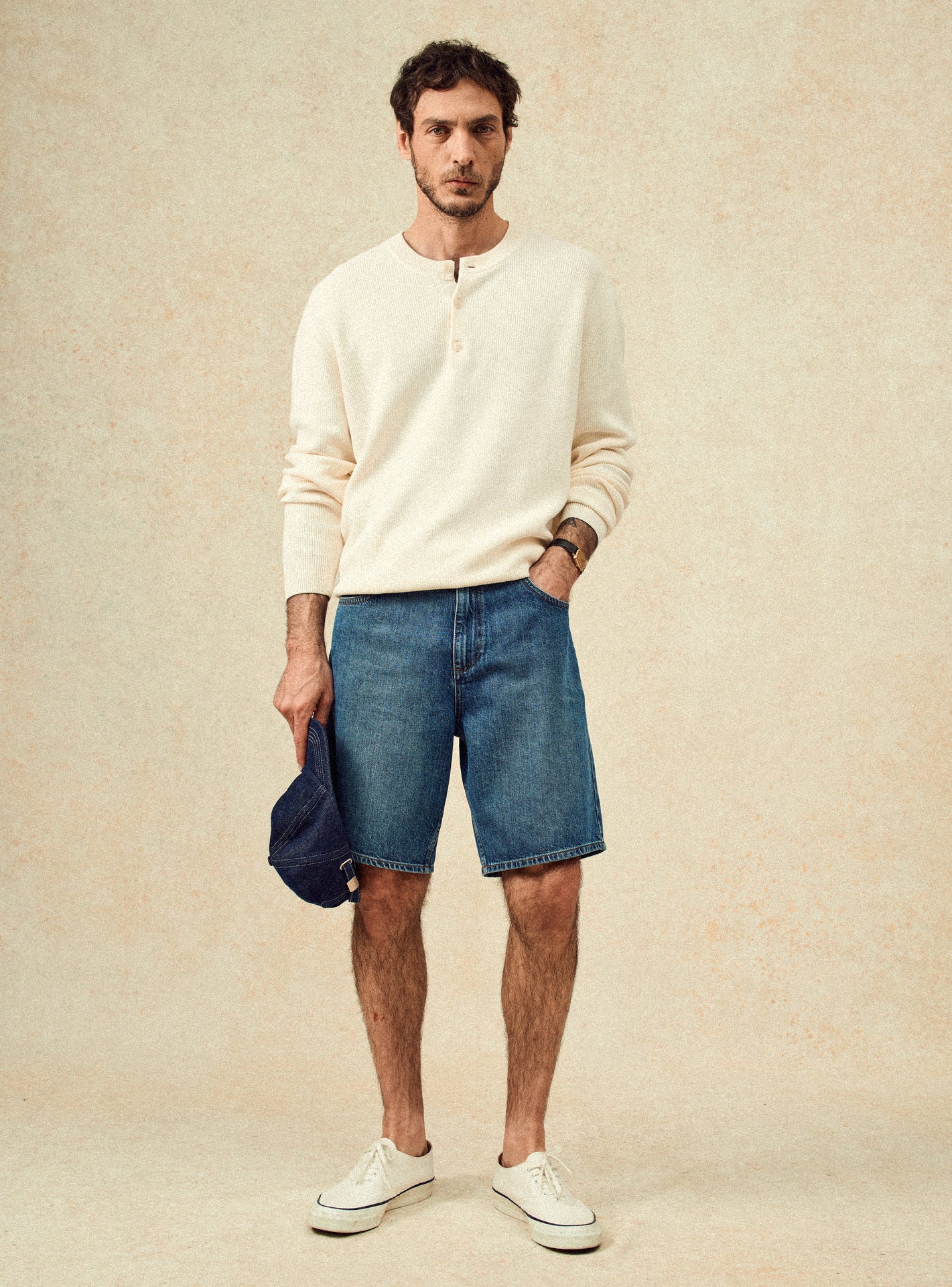 Pull ecru en coton Balibaris - Luka