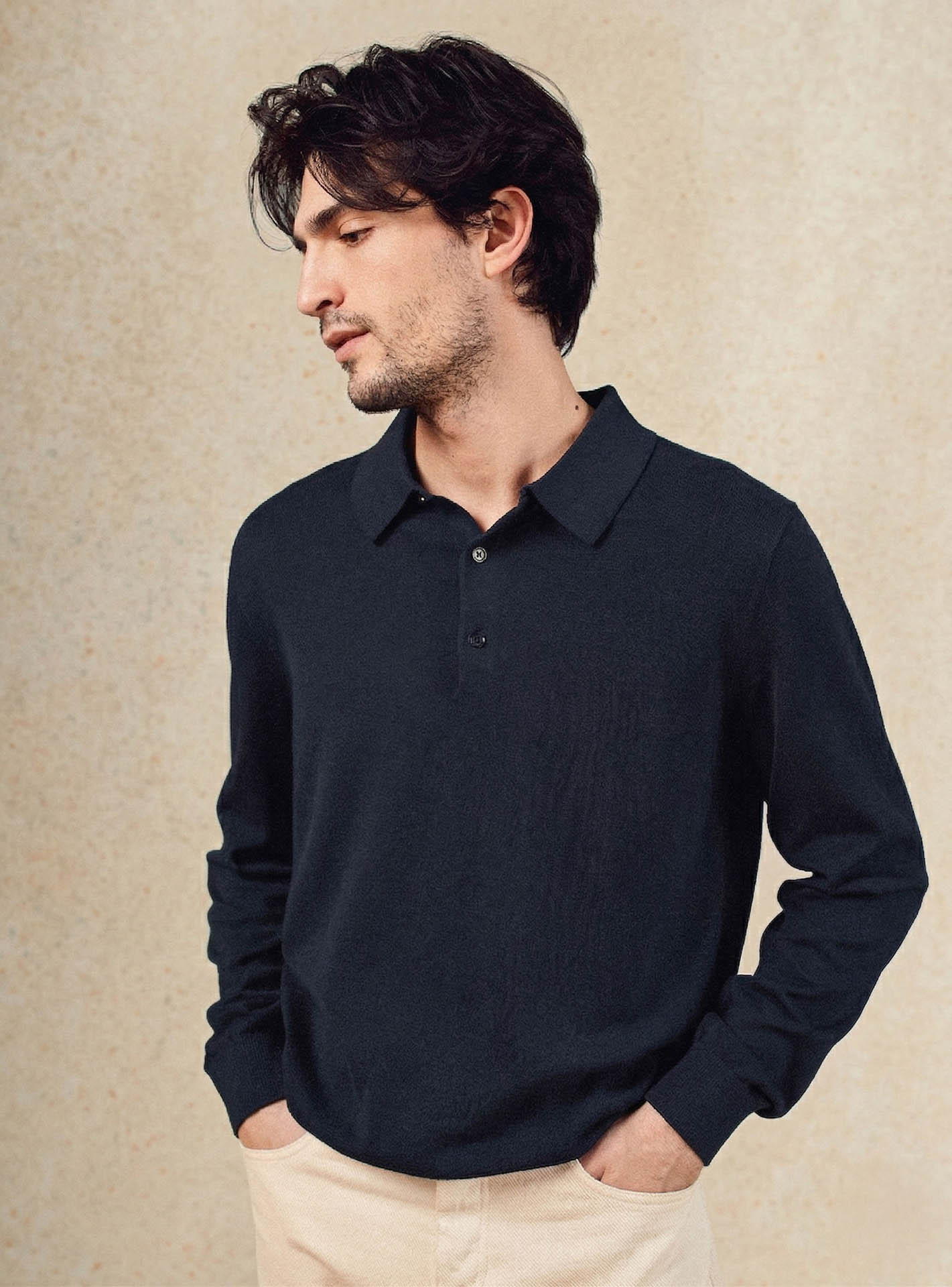 Pull navy en coton Balibaris - Benjamin - Plan taille