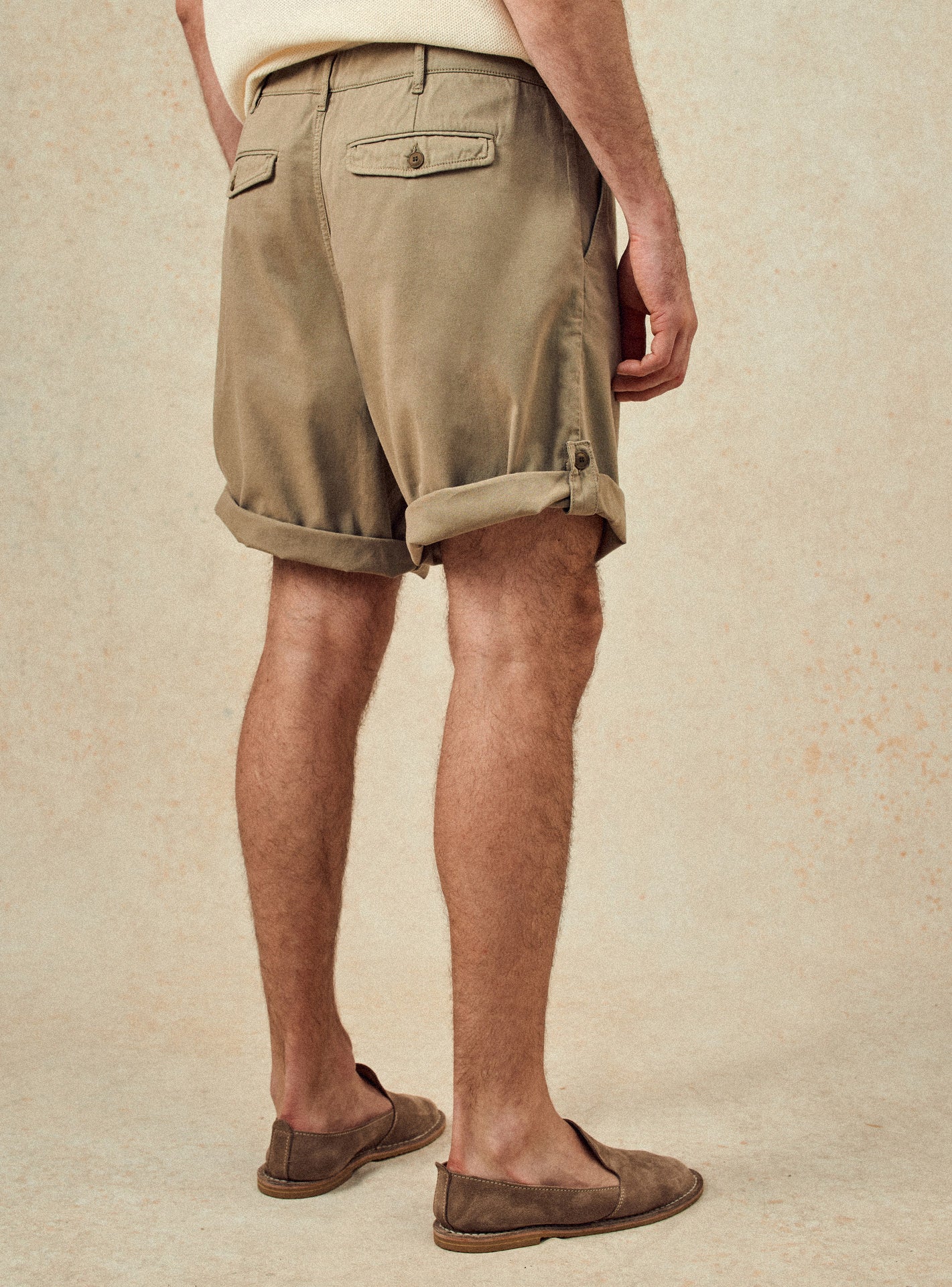Short en coton Balibaris - Noé Bitume - Plan taille