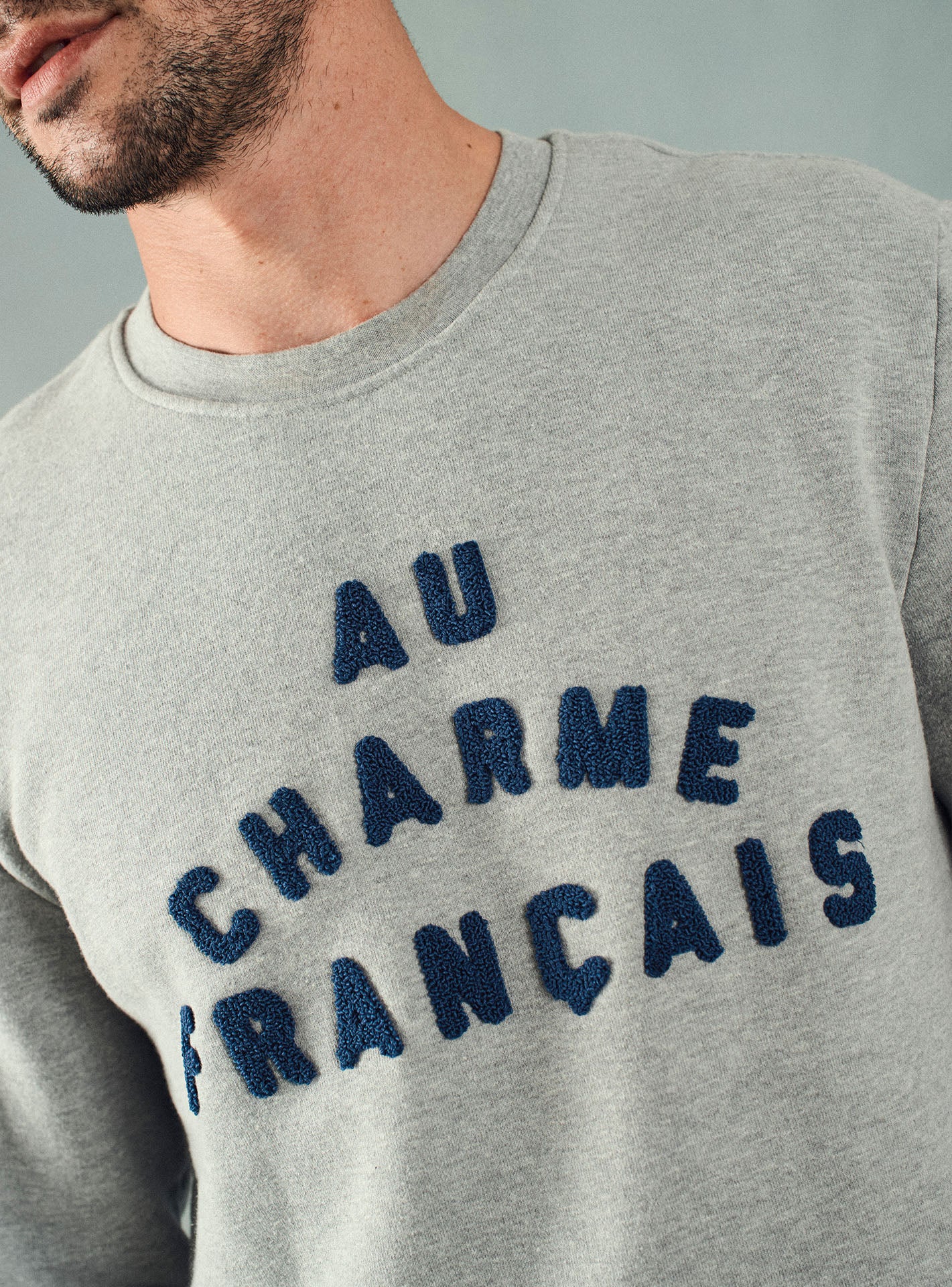 Sweat Legend Gris et Bleu Naval