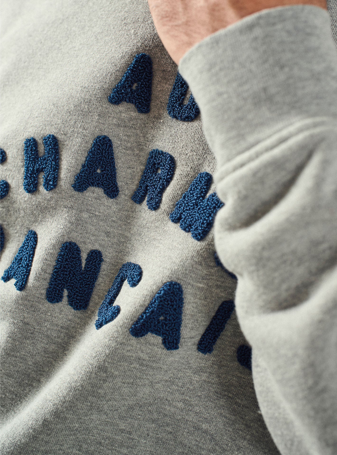 Sweat Legend Gris et Bleu Naval