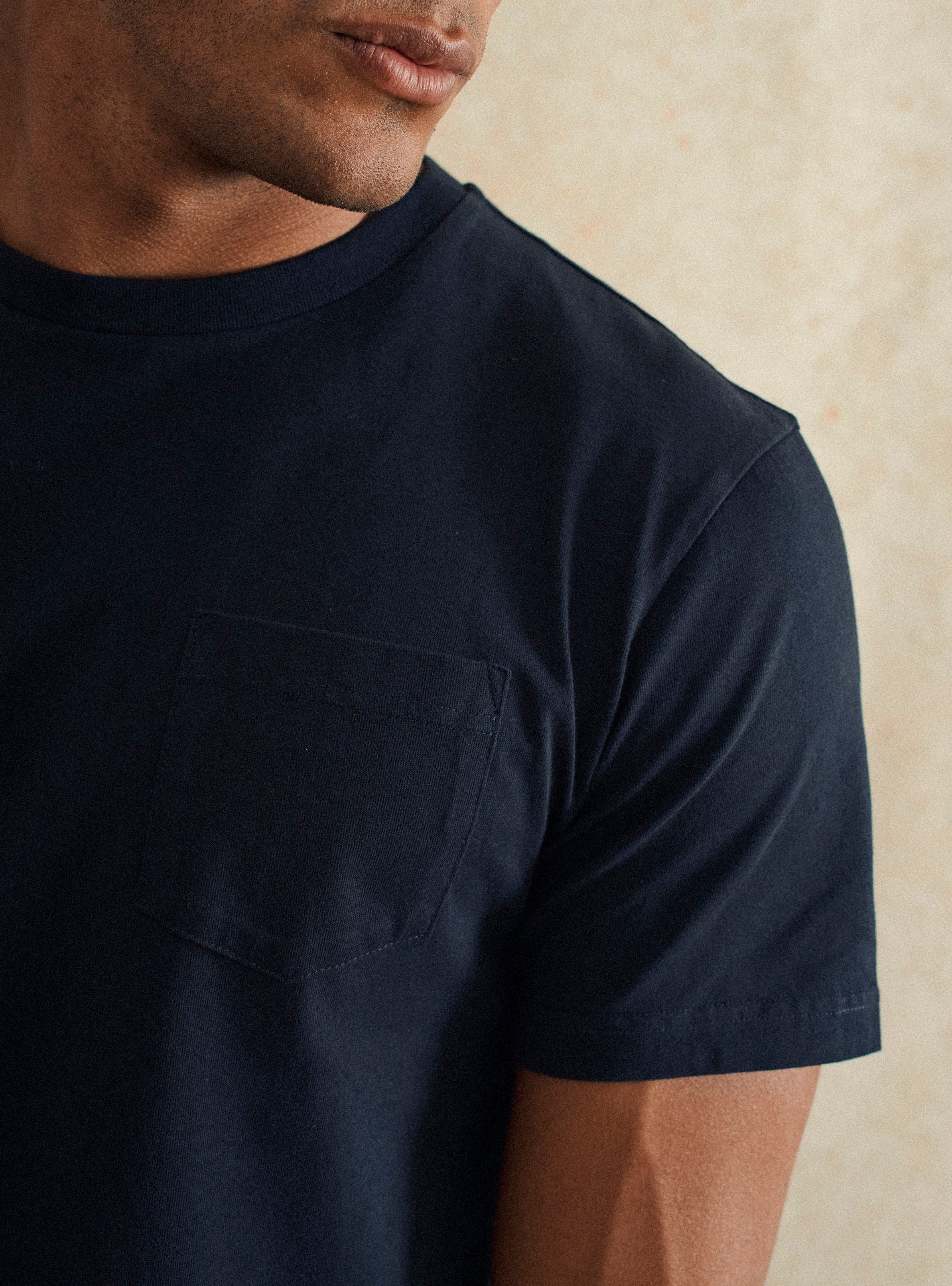 T-shirt marine en coton Balibaris - Mitch