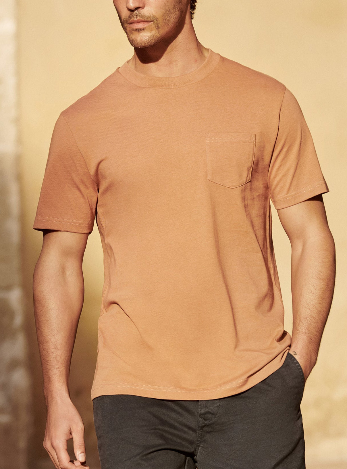 T-Shirt Mitch Corail-4