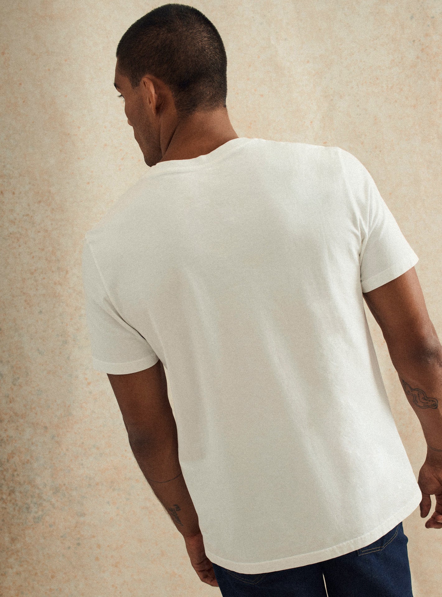 T-shirt en coton Balibaris - Tim White - Plan taille