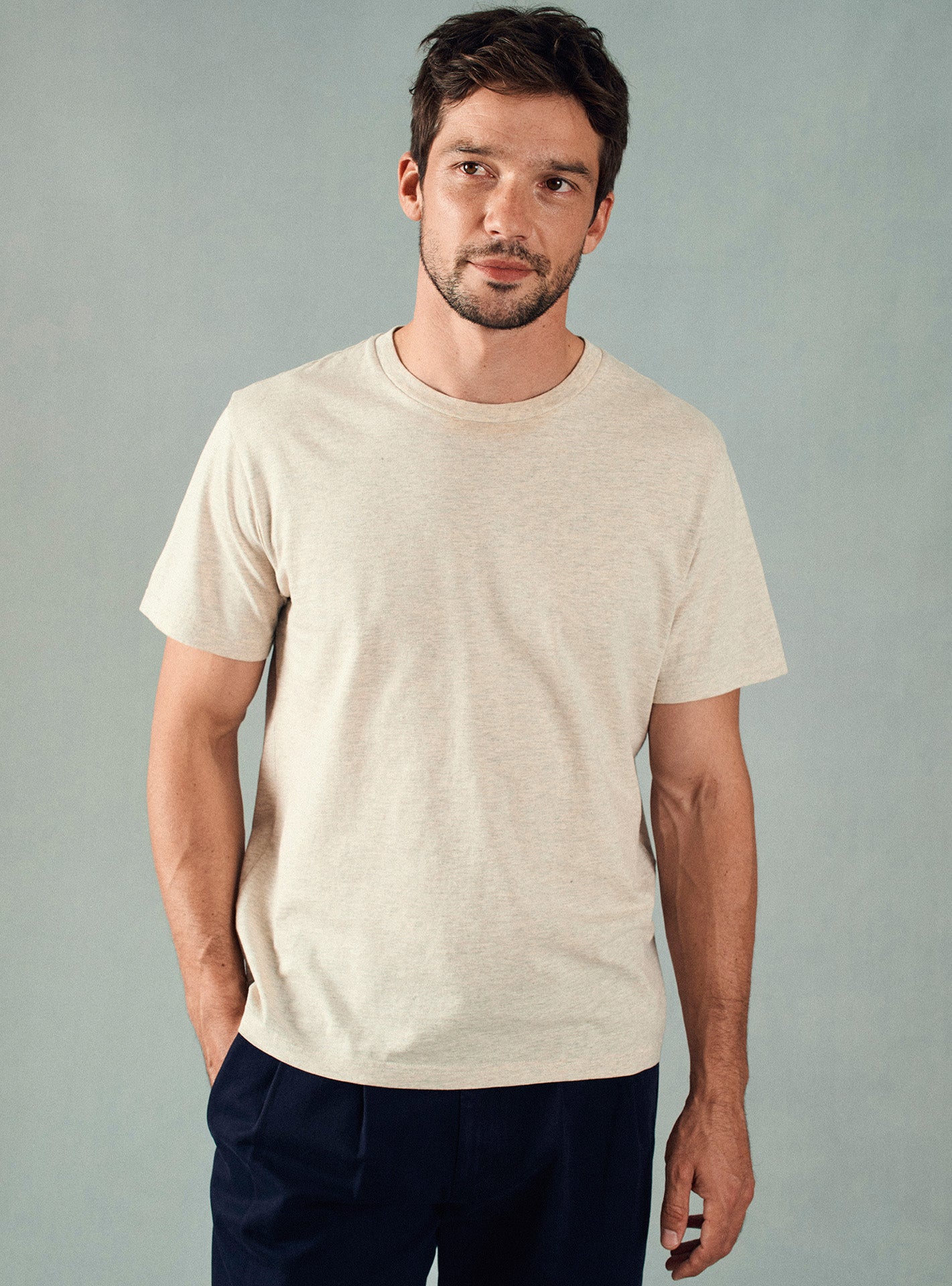 T-Shirt Tim Mixed Beige-1