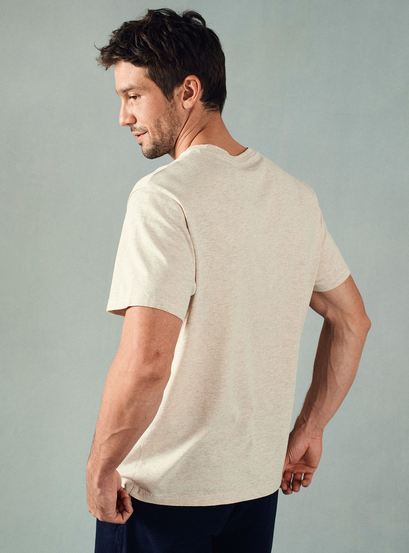 T-shirt beige Balibaris - Tim Mixed - Plan taille