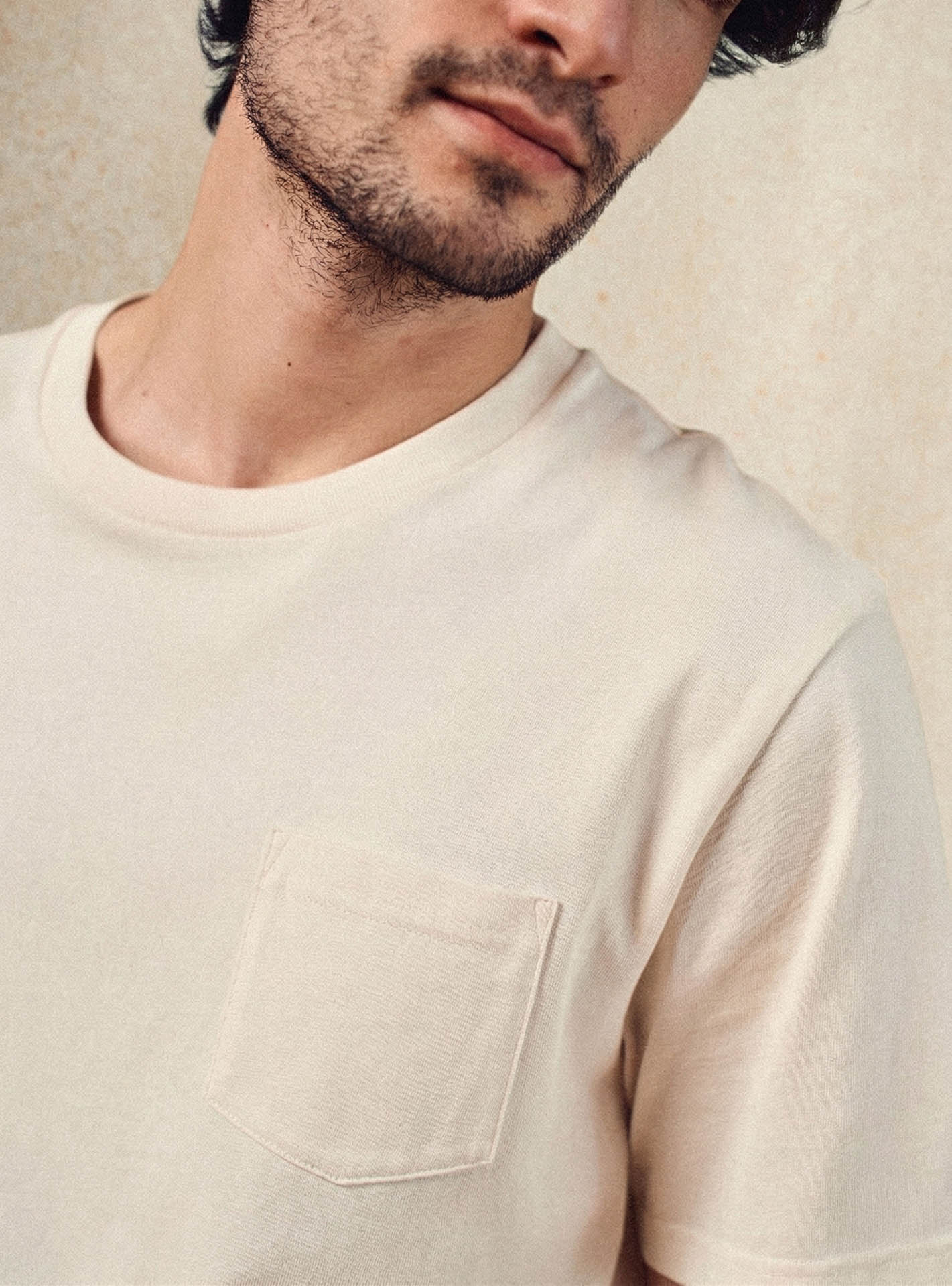T-shirt crème en coton Balibaris - Mitch