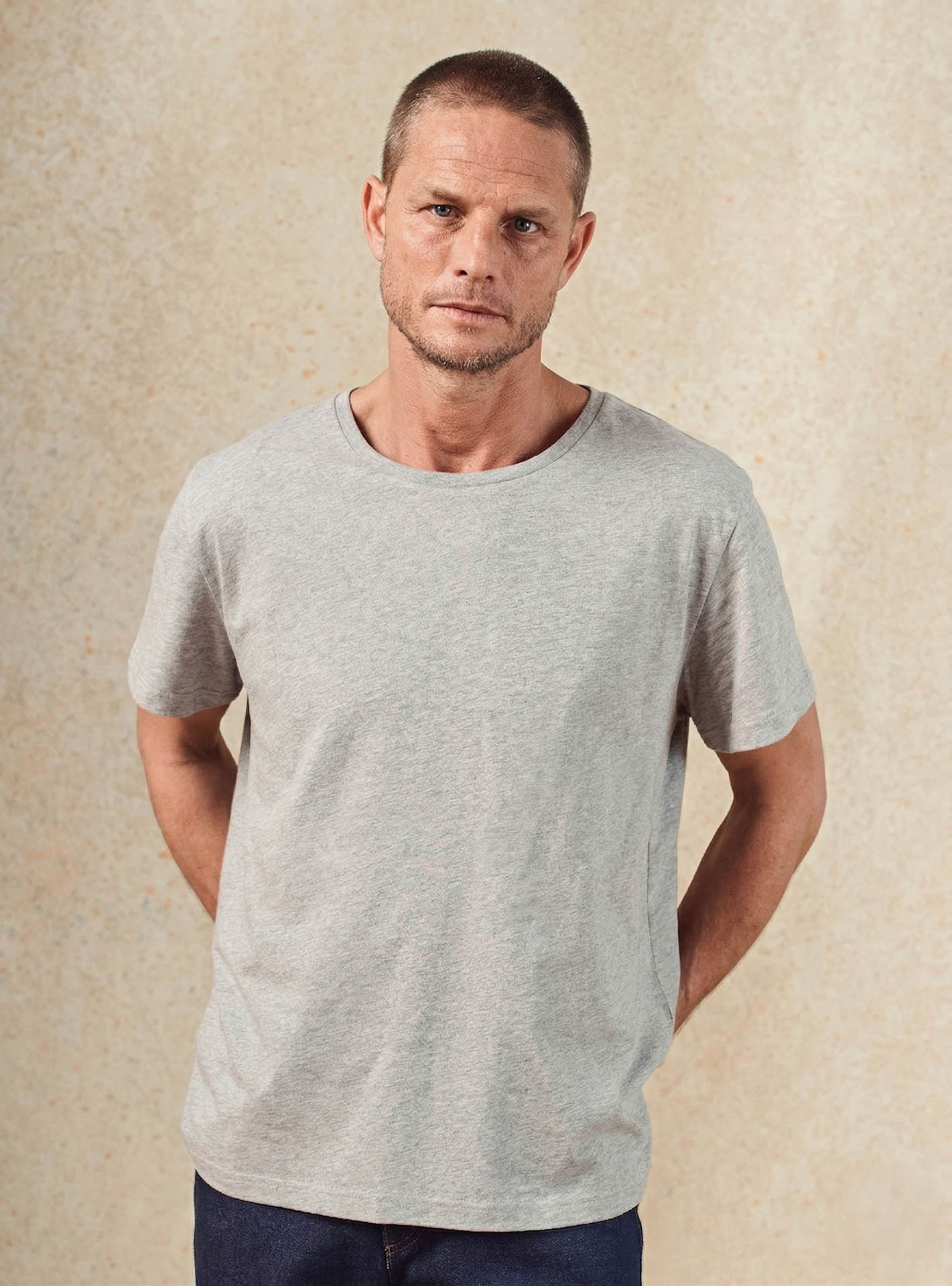 T-shirt Orson Mixed Grey-1