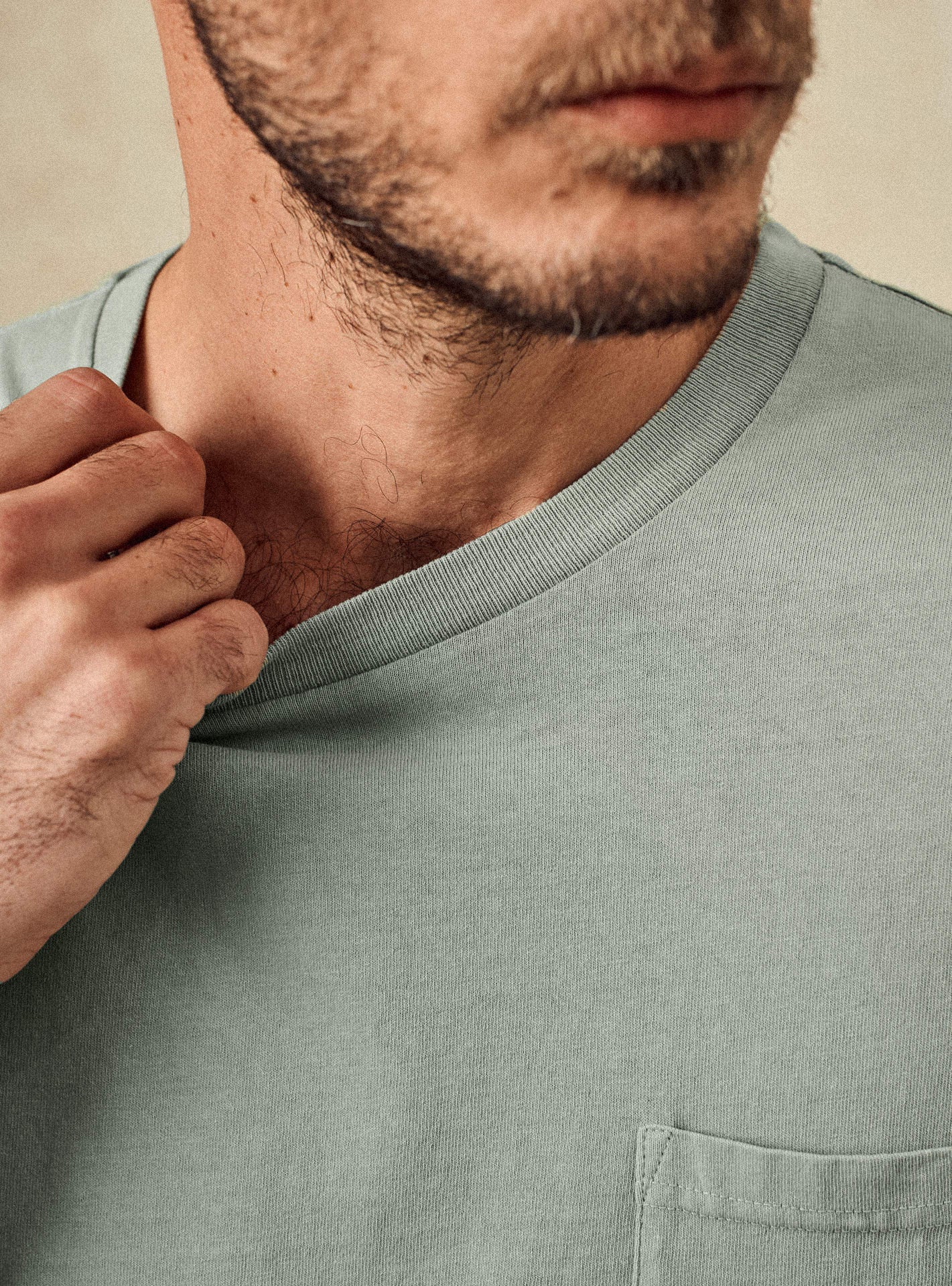 T-shirt en coton Balibaris - Mitch Asperge