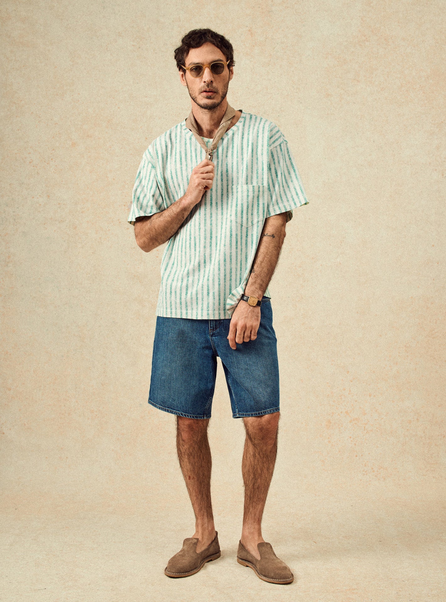 T-shirt en coton Balibaris - Alder Emeraude