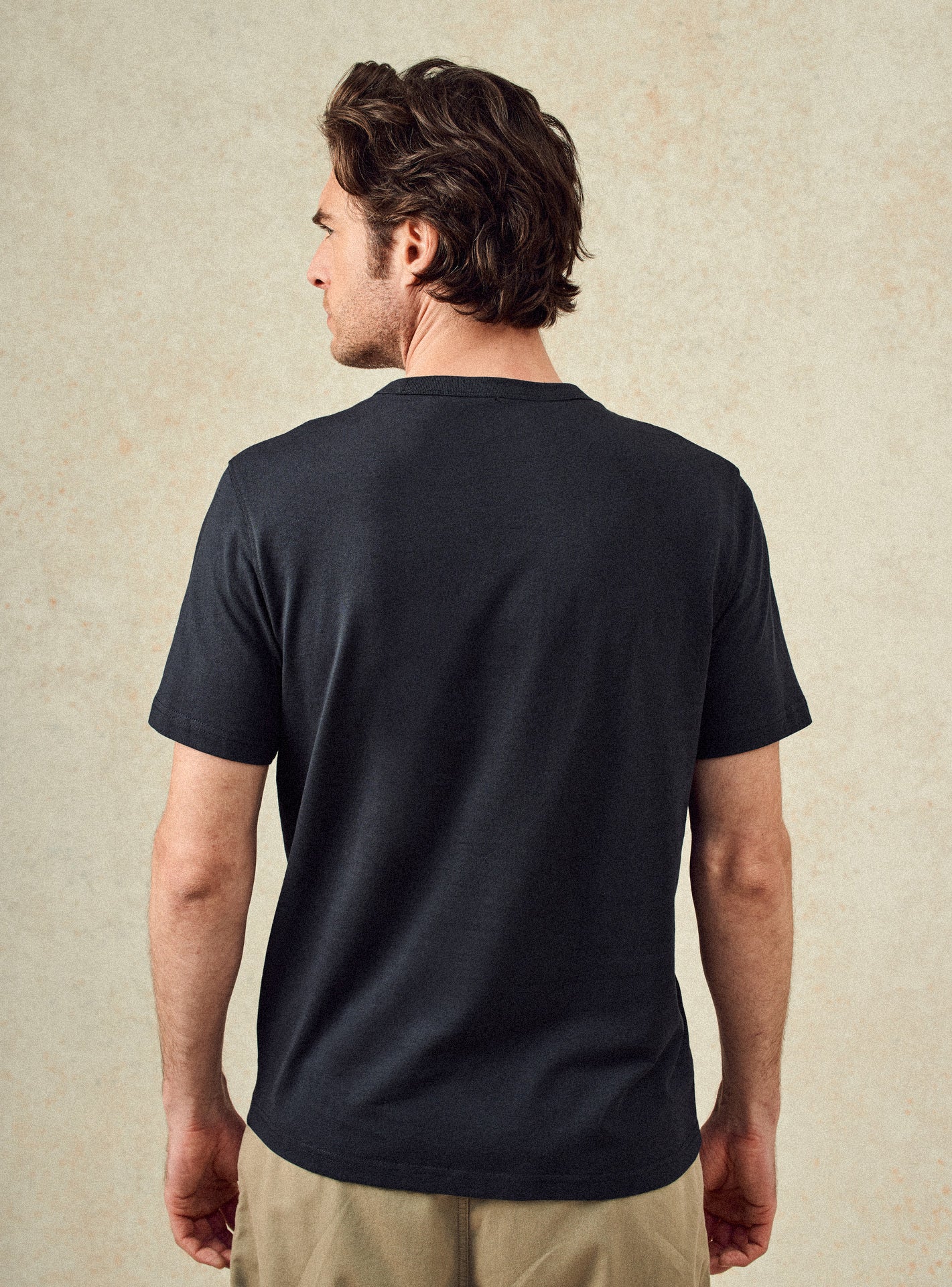 T-shirt navy en coton Balibaris - Val