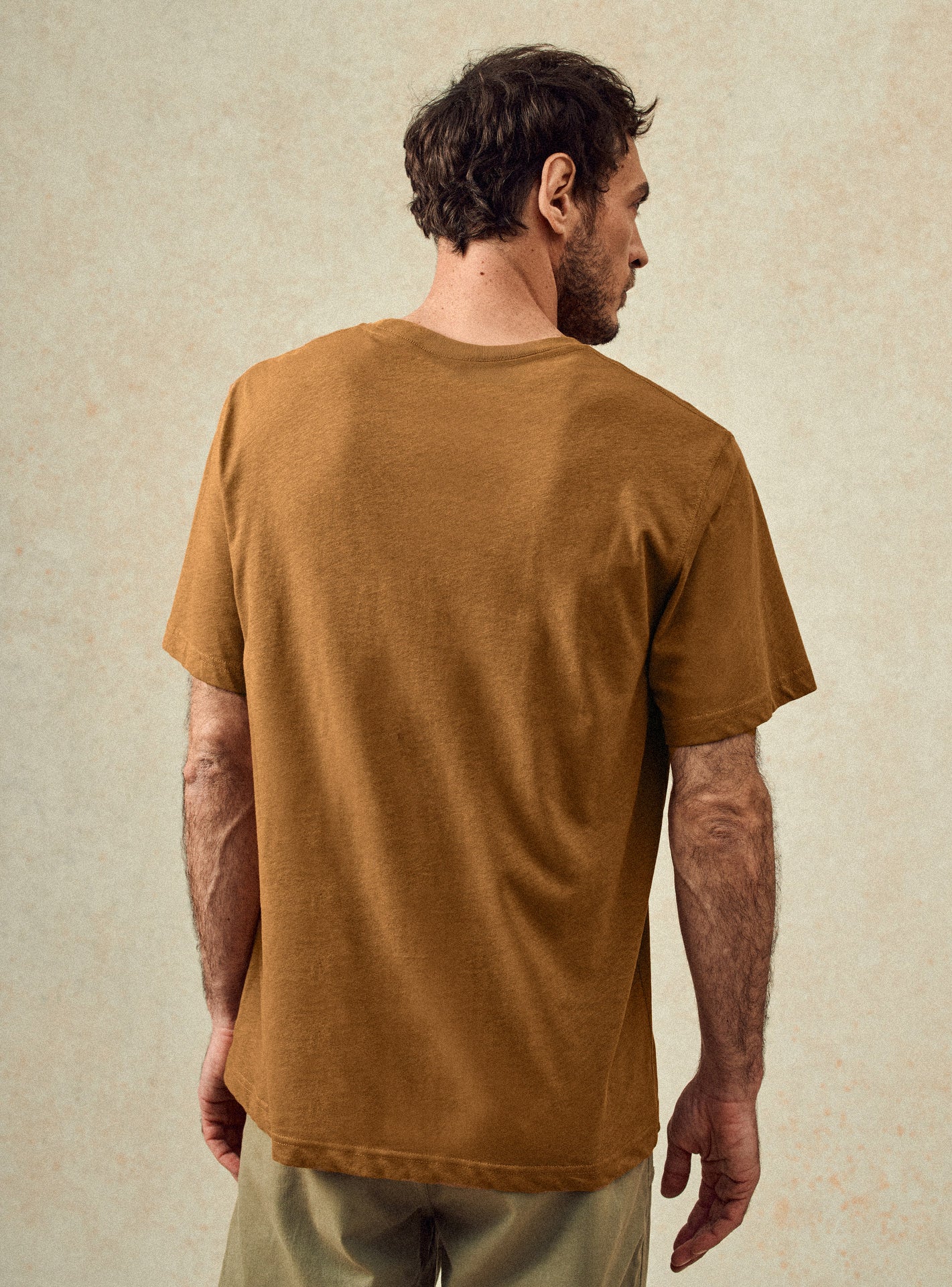 T-shirt en coton Balibaris - Mitch Brun - Plan taille