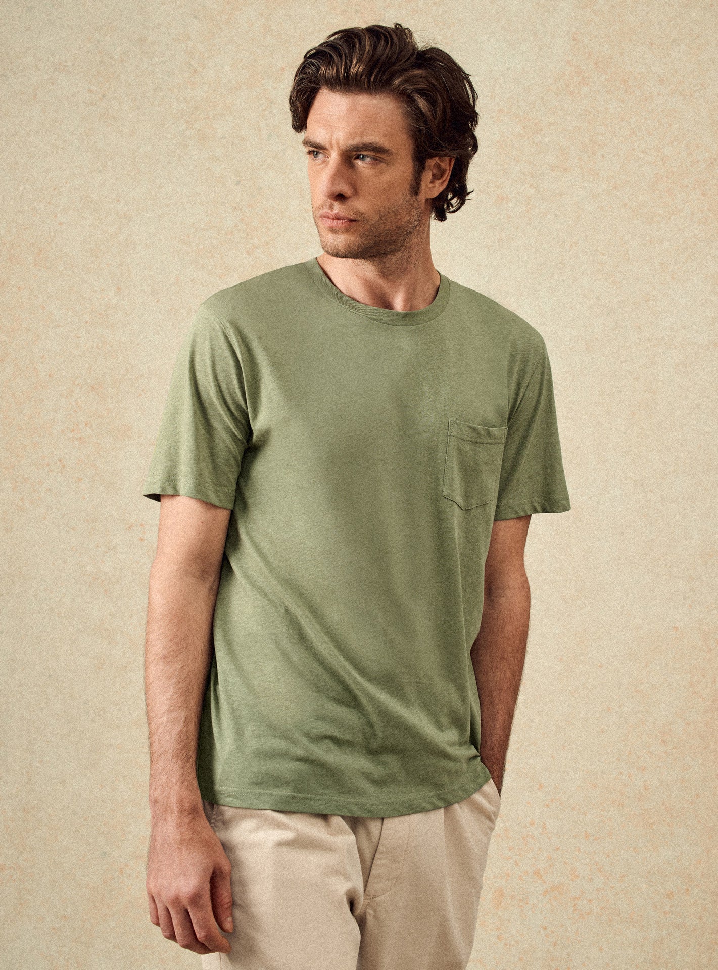 T-shirt Balibaris - Mitch Lichen - Plan taille