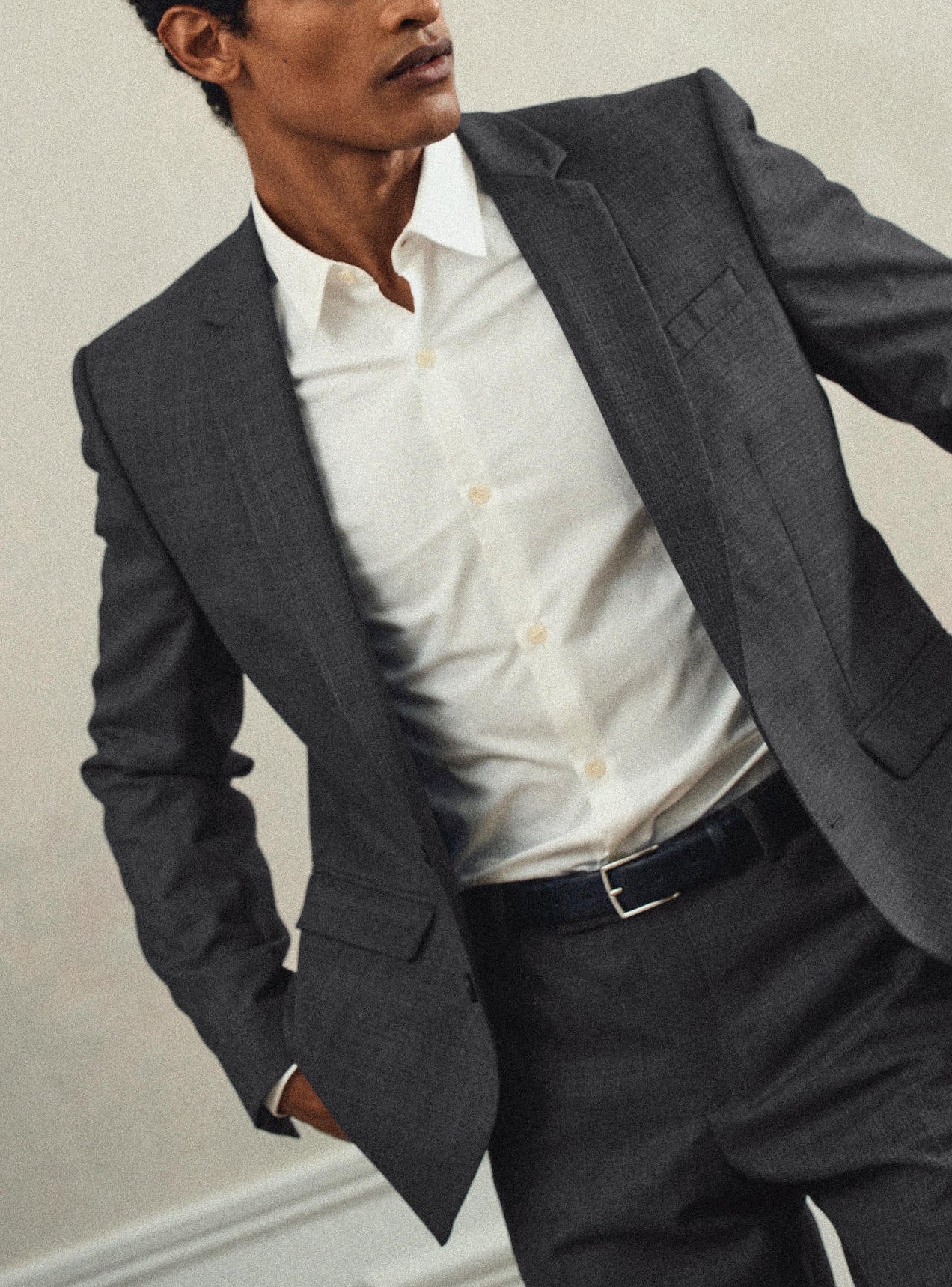 Chemise blanc en coton Balibaris - Jay - Plan taille