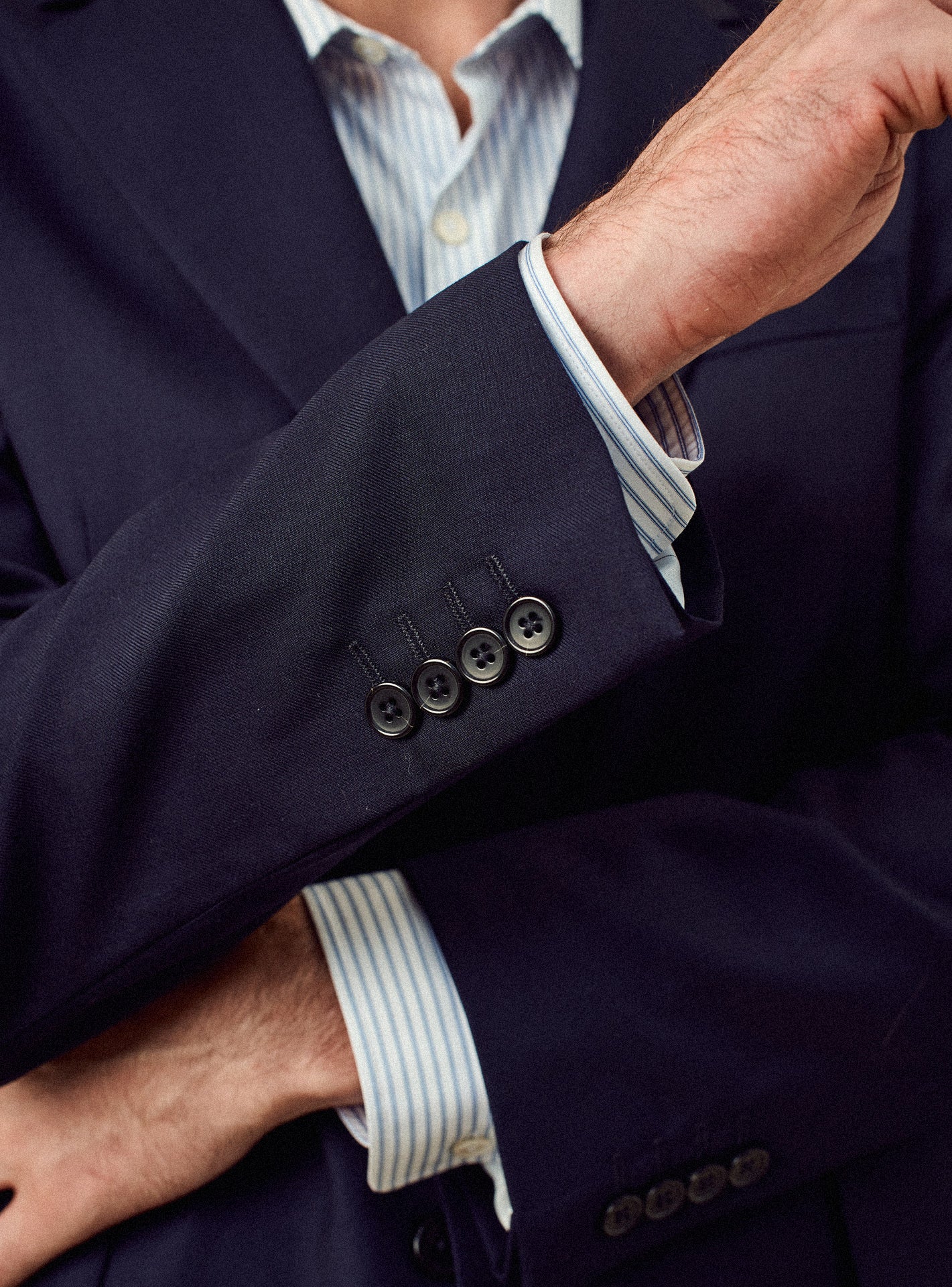 Veste de costume navy en laine Balibaris - Alois