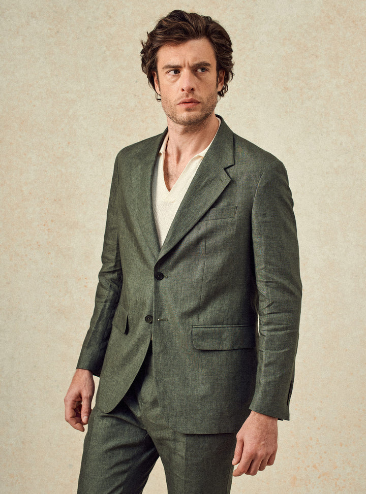Veste de costume Alois Khaki