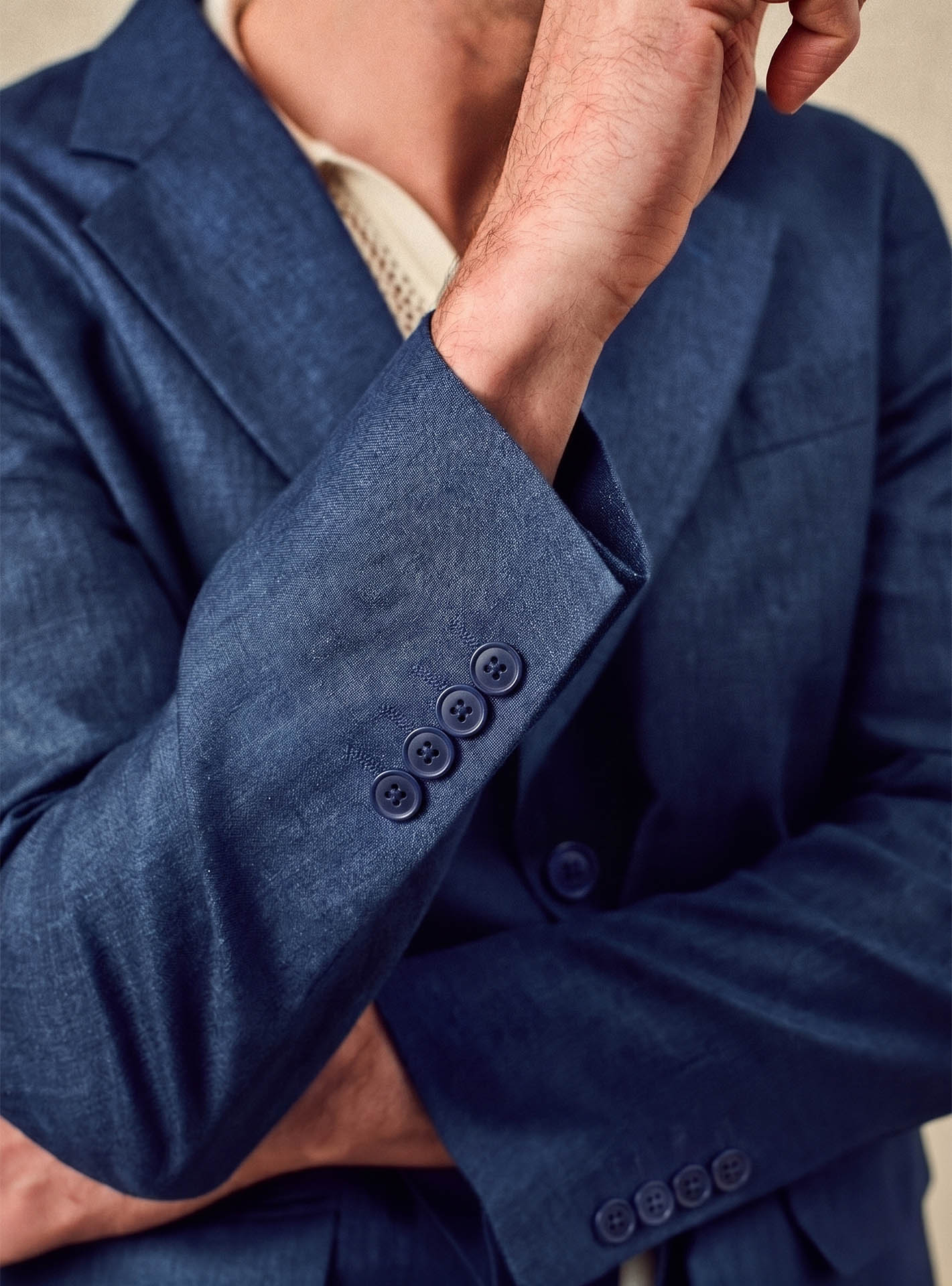 Veste de costume en lin Balibaris - Alois Océan