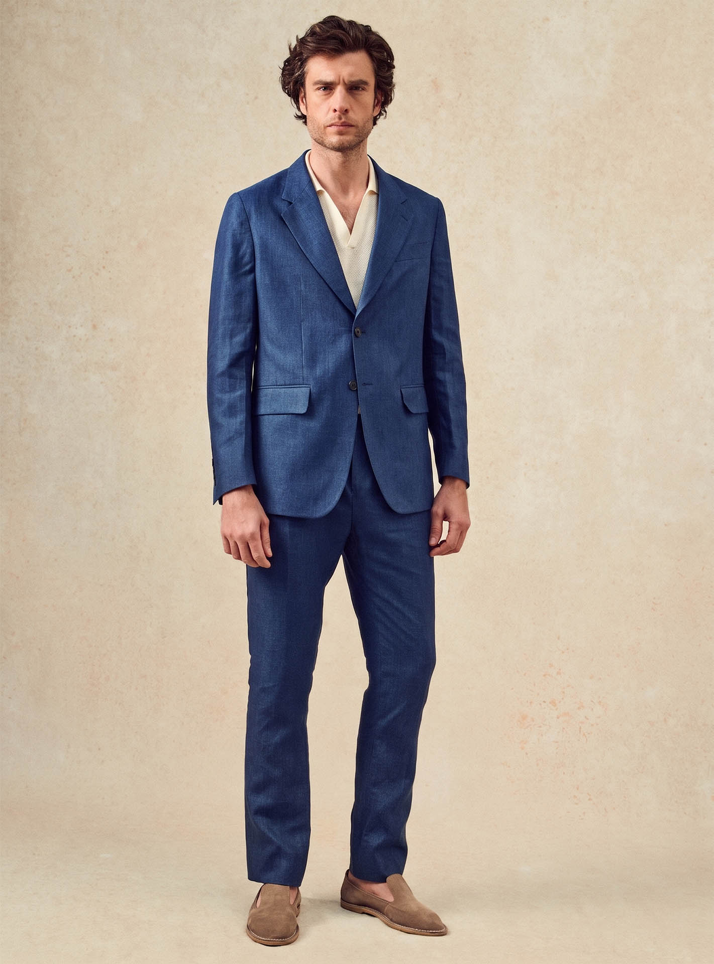 Pantalon de costume en lin Balibaris - Laslo Océan