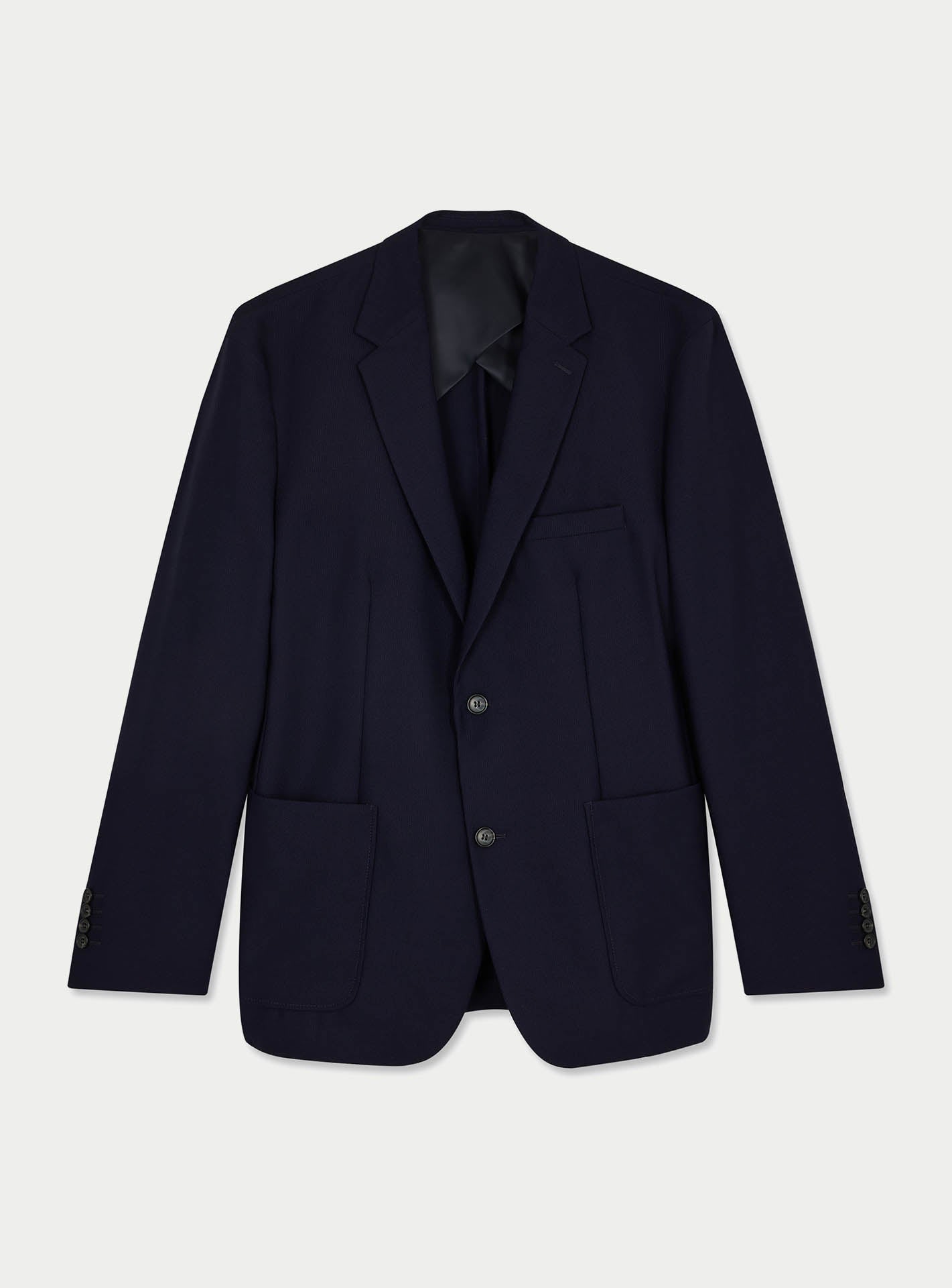 Veste seule Heaton en laine Navy-1