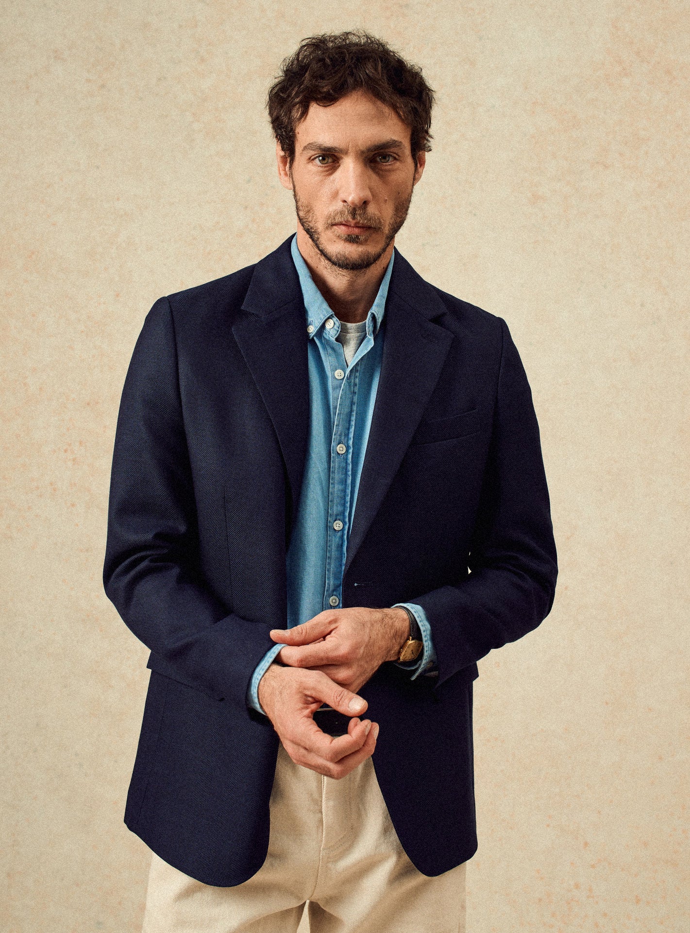 Veste navy en laine Balibaris - Bailey