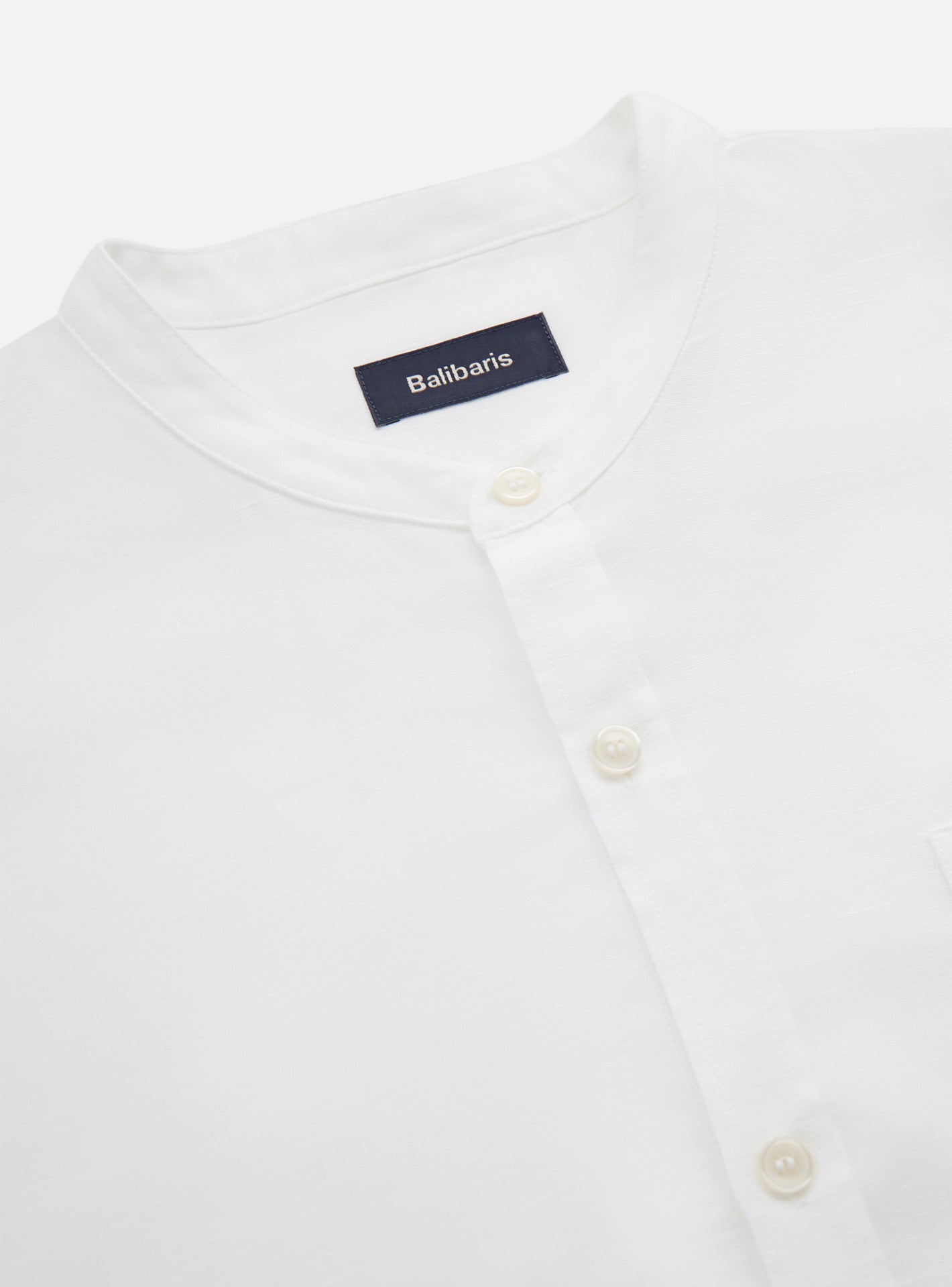 Chemise en lin Willis Blanc-8